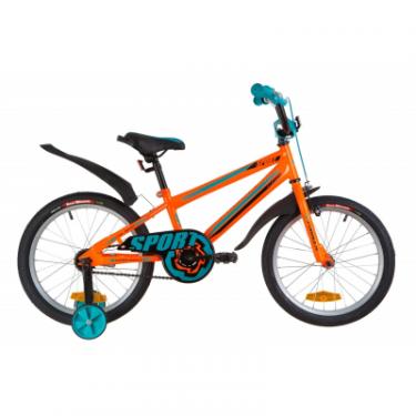 Детский велосипед Formula 18" SPORT рама-9,5" 2019 оранжево-бирюзовый Фото