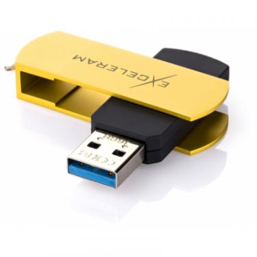 USB флеш накопитель eXceleram 16GB P2 Series Yellow2/Black USB 3.1 Gen 1 Фото 1