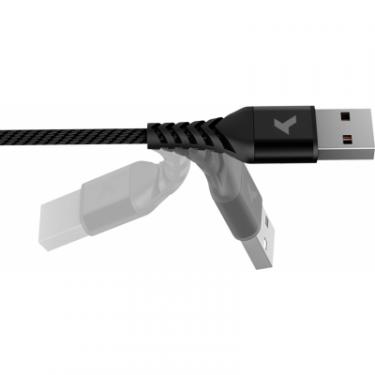 Дата кабель Pixus USB 2.0 AM to Micro 5P 1.0m Flex Black Фото 2