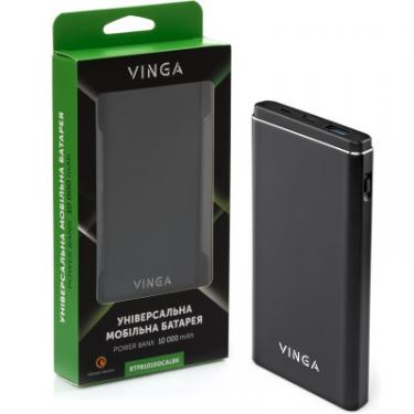 Батарея универсальная Vinga 10000 mAh QC3.0 PD aluminium black Фото 5