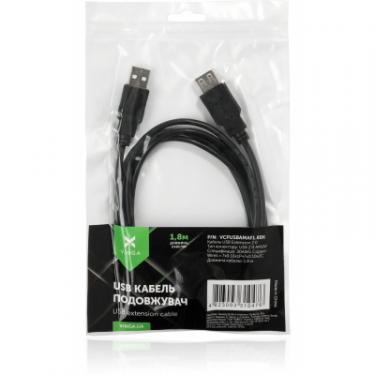 Дата кабель Vinga USB 2.0 AM/AF 1.8m Фото 3