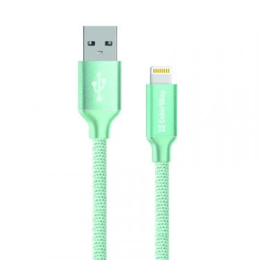 Дата кабель ColorWay USB 2.0 AM to Lightning mint Фото