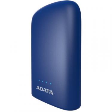 Батарея универсальная ADATA P10050V Dark Blue (10050mAh, 2*5V*2,4A max, cable Фото 2