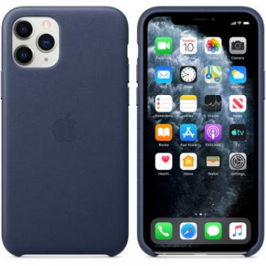 Чехол для мобильного телефона Apple iPhone 11 Pro Leather Case - Midnight Blue Фото 5