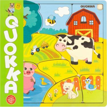 Развивающая игрушка Quokka Пазл-мозаика Ферма Фото