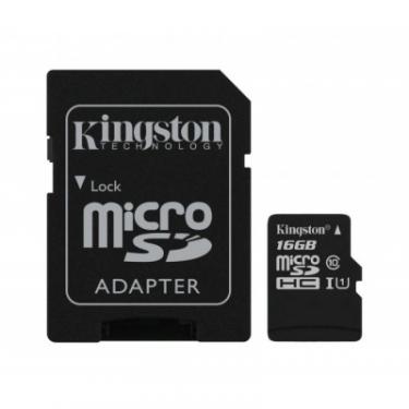 Карта памяти Kingston 16GB microSDHC Class 10 Canvas Select Plus 100R A1 Фото