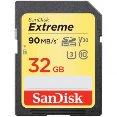 Карта памяти SanDisk 32GB SDHC class 10 V30 UHS-I U3 Extreme 2-pack Фото 1