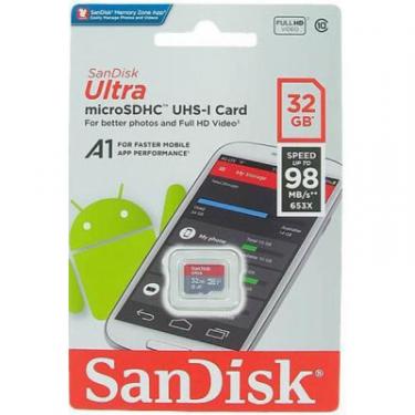 Карта памяти SanDisk 32GB microSDHC class 10 UHS-I U1 A1 Фото 1