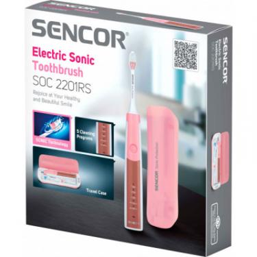 Электрическая зубная щетка Sencor SOC2201RS Фото 9