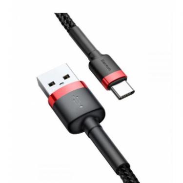 Дата кабель Baseus USB 2.0 AM to Type-C 1.0m Cafule 3A red+black Фото 1