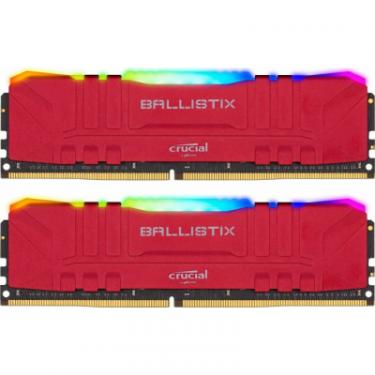 Модуль памяти для компьютера Micron DDR4 16GB (2x8GB) 3200 MHz Ballistix Red RGB Фото