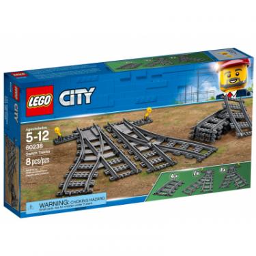 Конструктор LEGO City Железнодорожные стрелки 8 деталей Фото