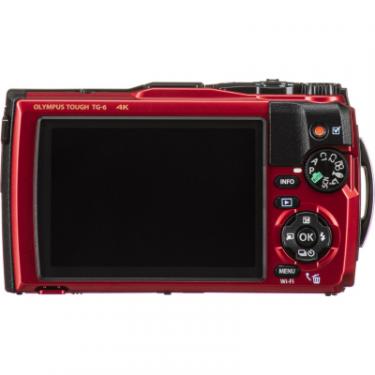 Цифровой фотоаппарат Olympus TG-6 Red (Waterproof - 15m; GPS; 4K; Wi-Fi) Фото 2
