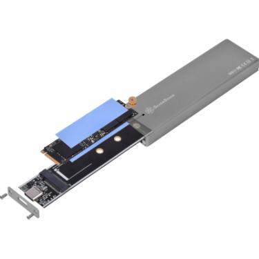 Карман внешний Silver Stone USB 3.1 Gen 2 для SSD NVM Express M.2 SSD (2242/22 Фото 3