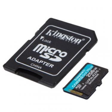 Карта памяти Kingston 256GB microSDXC class 10 UHS-I U3 A2 Canvas Go Plu Фото 1