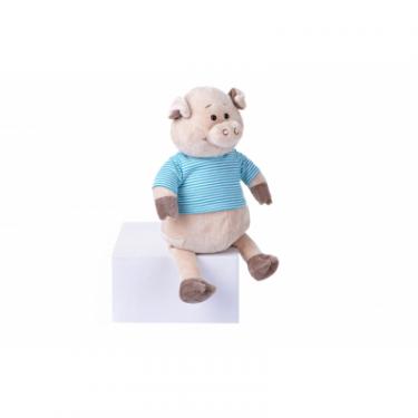 Мягкая игрушка Same Toy Свинка в тельняшка (голубой) 35 см Фото 1