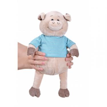 Мягкая игрушка Same Toy Свинка в тельняшка (голубой) 35 см Фото 2