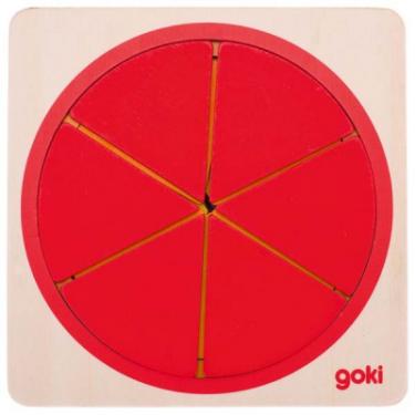 Развивающая игрушка Goki Пазл-вкладыш - Круг Фото 1