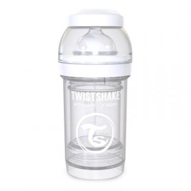 Бутылочка для кормления Twistshake антиколиковая 180 мл, белая Фото