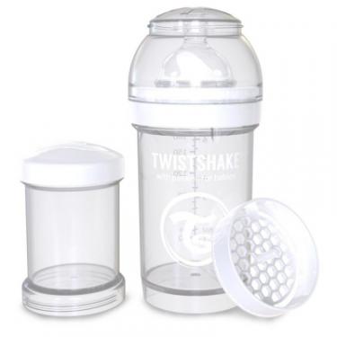 Бутылочка для кормления Twistshake антиколиковая 180 мл, белая Фото 1