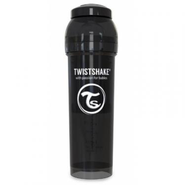 Бутылочка для кормления Twistshake антиколиковая 330 мл, черная Фото