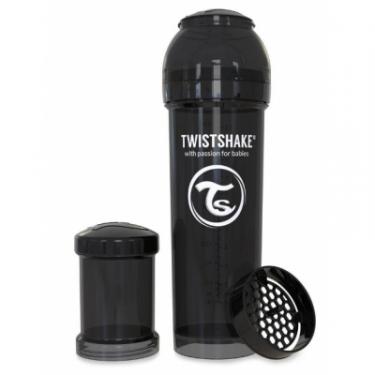 Бутылочка для кормления Twistshake антиколиковая 330 мл, черная Фото 1