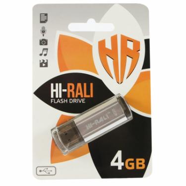 USB флеш накопитель Hi-Rali 4GB Stark Series Silver USB 2.0 Фото