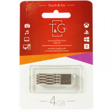 USB флеш накопитель T&G 4GB 103 Metal Series Silver USB 2.0 Фото 1