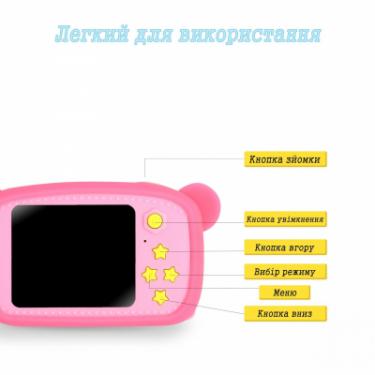 Интерактивная игрушка XoKo Bear Цифровой детский фотоаппарат розовый Фото 3