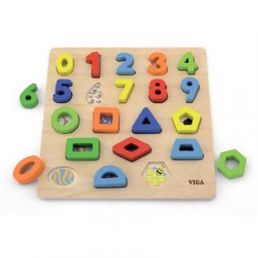 Развивающая игрушка Viga Toys Цифры и формы Фото