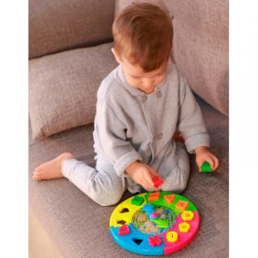 Развивающая игрушка BeBeLino Часы-пазл с лабиринтом и сортером Фото 6