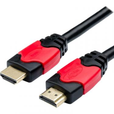 Кабель мультимедийный Atcom HDMI to HDMI 30.0m V2.0 Red/Gold Фото