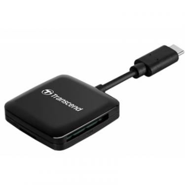 Считыватель флеш-карт Transcend USB 3.2 Gen 1 Type-C SD/microSD Black Фото 1