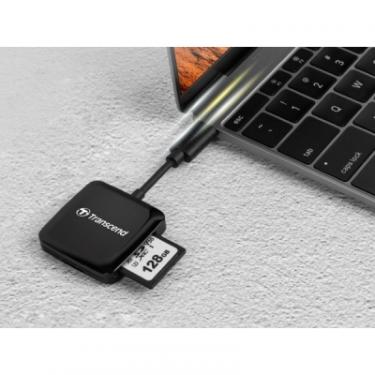Считыватель флеш-карт Transcend USB 3.2 Gen 1 Type-C SD/microSD Black Фото 4