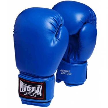 Боксерские перчатки PowerPlay 3004 14oz Blue Фото 1