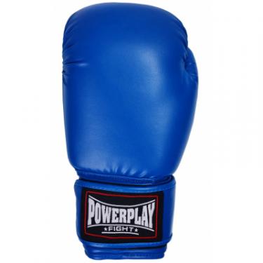 Боксерские перчатки PowerPlay 3004 14oz Blue Фото 2