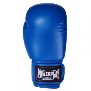 Боксерские перчатки PowerPlay 3004 14oz Blue Фото 3