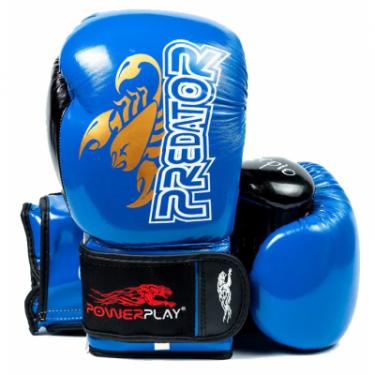 Боксерские перчатки PowerPlay 3007 16oz Blue Фото