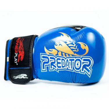 Боксерские перчатки PowerPlay 3007 16oz Blue Фото 4