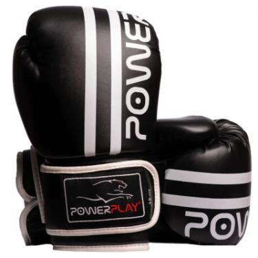 Боксерские перчатки PowerPlay 3010 16oz Black/White Фото