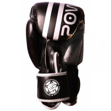 Боксерские перчатки PowerPlay 3010 16oz Black/White Фото 2