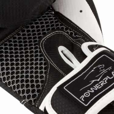 Боксерские перчатки PowerPlay 3011 16oz Black/White Фото 4