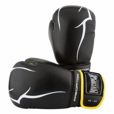 Боксерские перчатки PowerPlay 3018 12oz Black/Yellow Фото 5