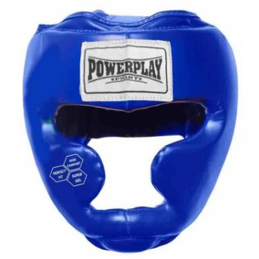 Боксерский шлем PowerPlay 3043 L Blue Фото