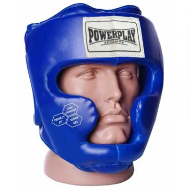Боксерский шлем PowerPlay 3043 L Blue Фото 1
