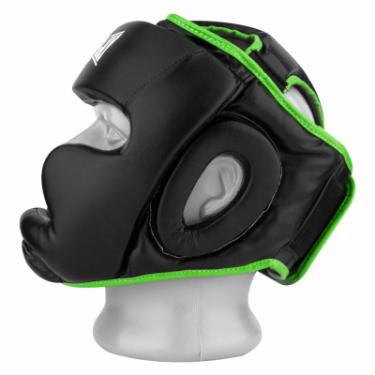 Боксерский шлем PowerPlay 3068 M Black/Green Фото 2