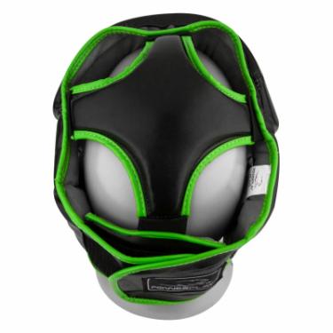 Боксерский шлем PowerPlay 3068 M Black/Green Фото 3