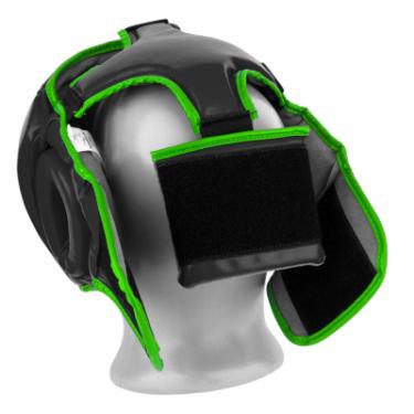 Боксерский шлем PowerPlay 3068 M Black/Green Фото 4