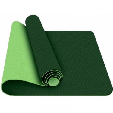 Коврик для фитнеса Power System Yoga Mat Premium PS-4056 Green Фото 3