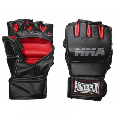Перчатки для MMA PowerPlay 3053 S/M Black/Red Фото